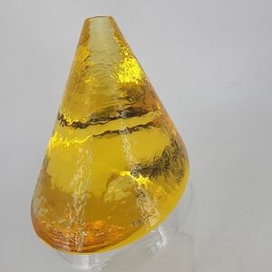 Amber Glass Art Sculpture‎